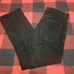 J. Crew Factory Mid Rise Flare Crop Jeans Black Size 28